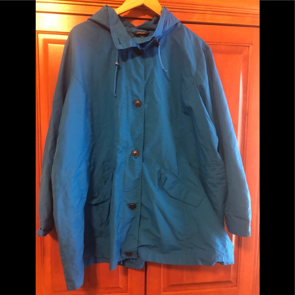 Lands’ End Turquoise Hooded Jacket Size 3X